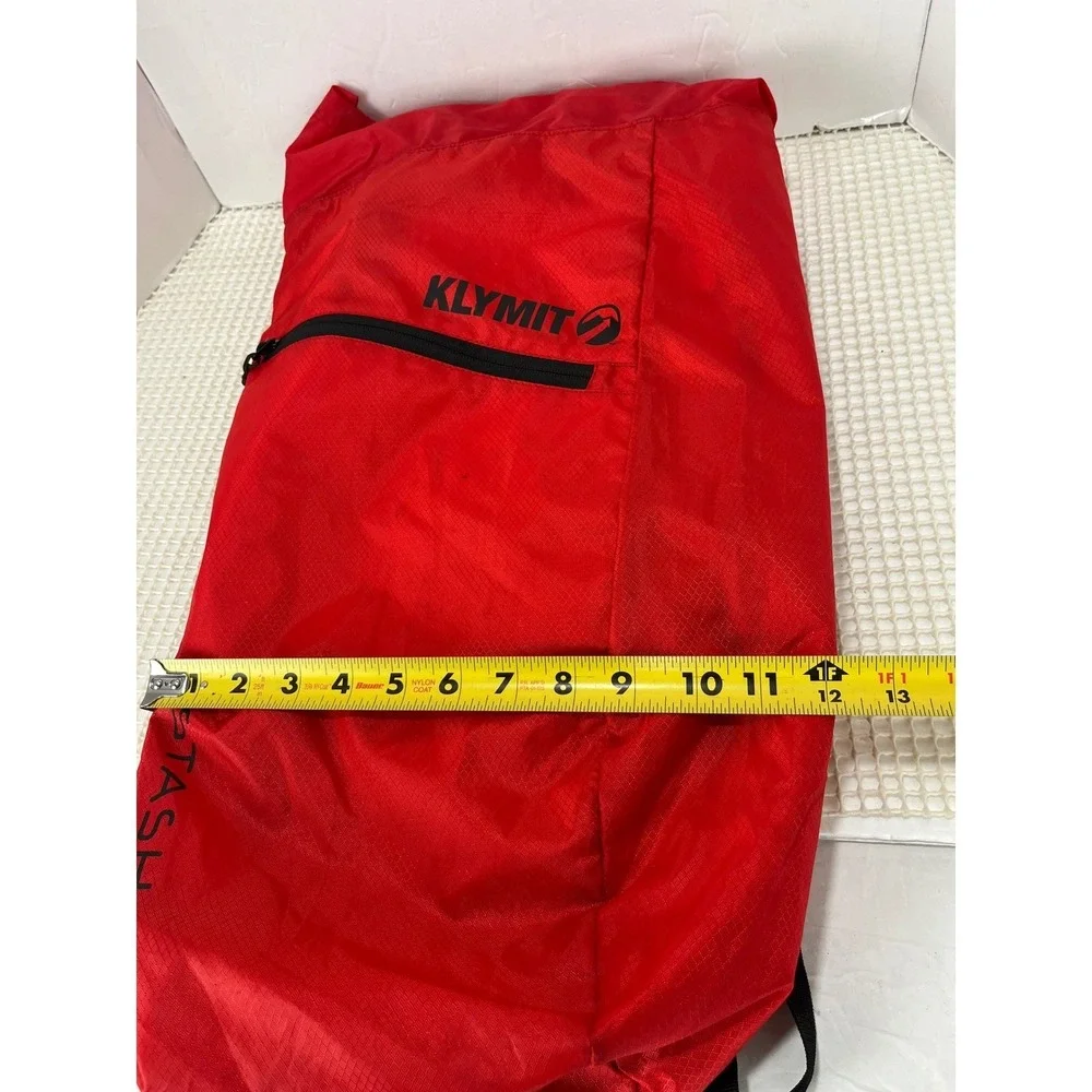 Klymit‎ Stash 18 Backpack Red Air Frame Equipped Inflatable Support Daypack